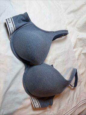 Cacique Heather Gray Smooth Padded T-Shirt Bra